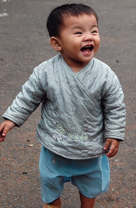Vietnam-toddler laughing